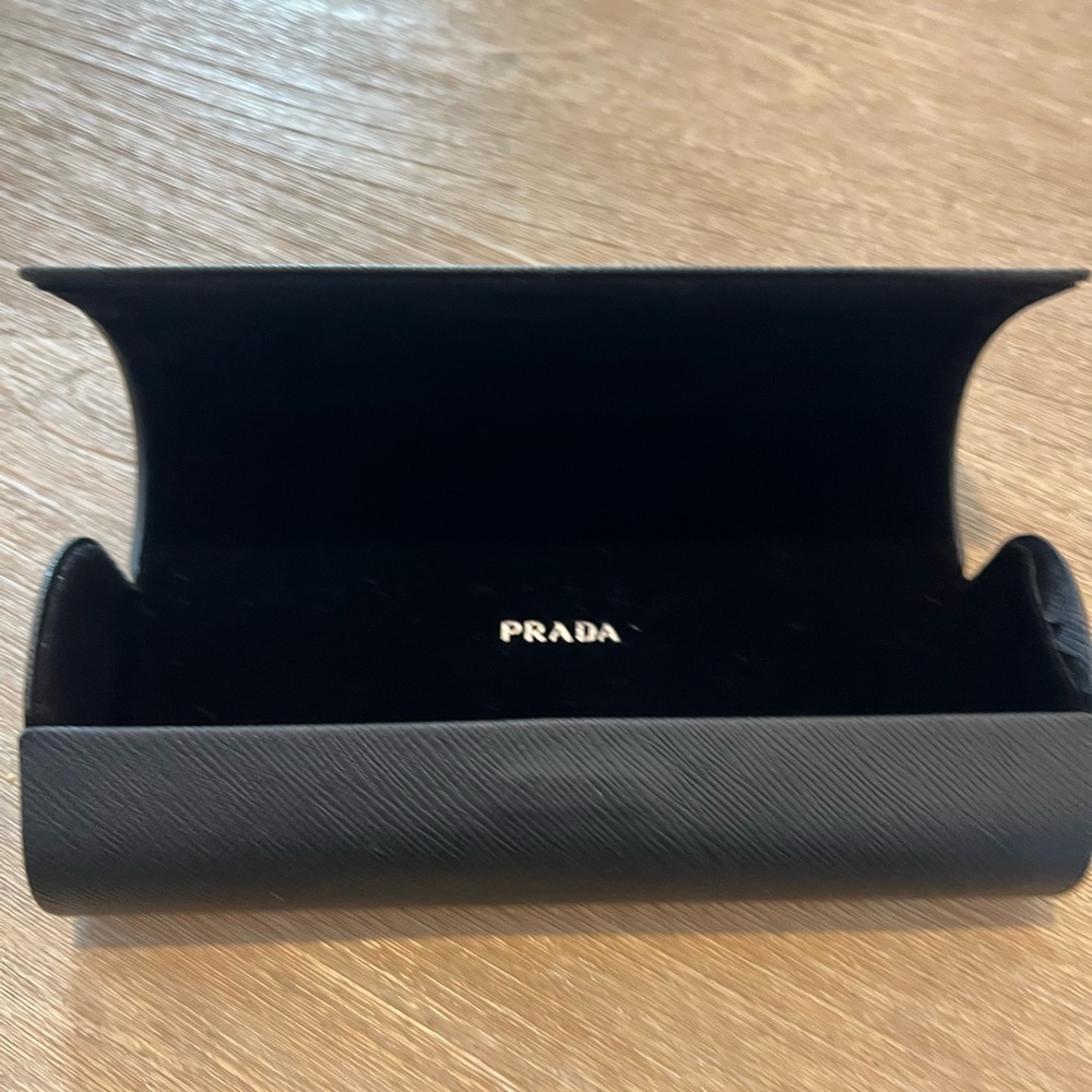 Prada Black Hard Eyeglass & Sunglasses Case Authentic Designer - Picture 3 of 7